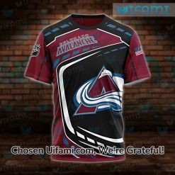 Colorado Avalanche Retro Shirt 3D Unforgettable Avalanche Gifts