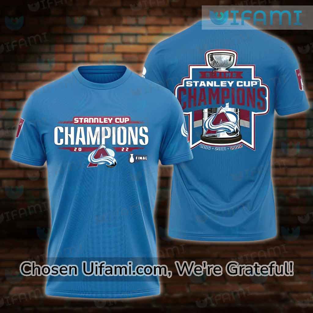 NEW Colorado Avalanche 2022 Stanley Cup Champions T Shirt Full Roster Jersey