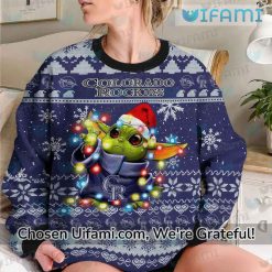 Colorado Rockies Christmas Sweater Astonishing Baby Yoda Rockies Gifts Latest Model