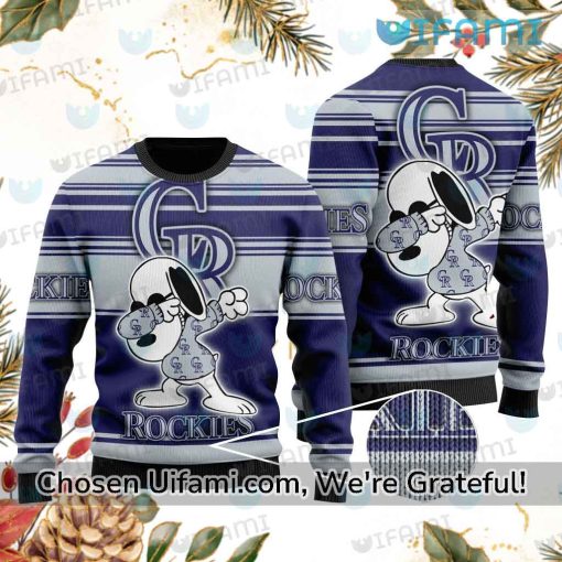 Colorado Rockies Ugly Sweater Useful Snoopy Rockies Gifts