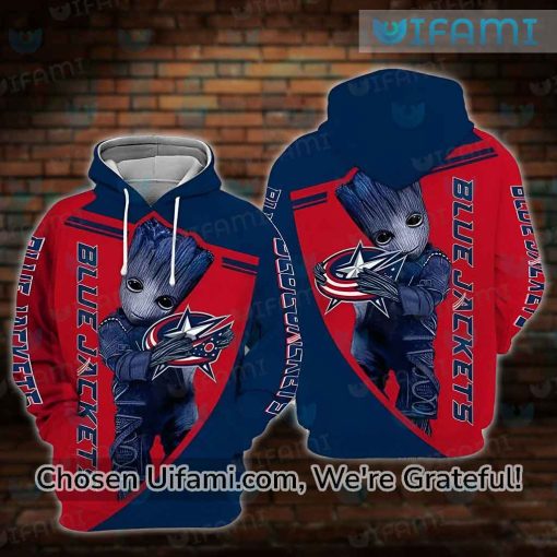 Columbus Blue Jackets Hoodie 3D Alluring Baby Groot Gift