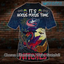Columbus Blue Jackets Tee 3D Exclusive Halloween Blue Jackets Gifts Exclusive