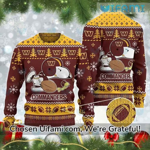 Commanders Ugly Christmas Sweater Snoopy Woodstock Washington Commanders Gift
