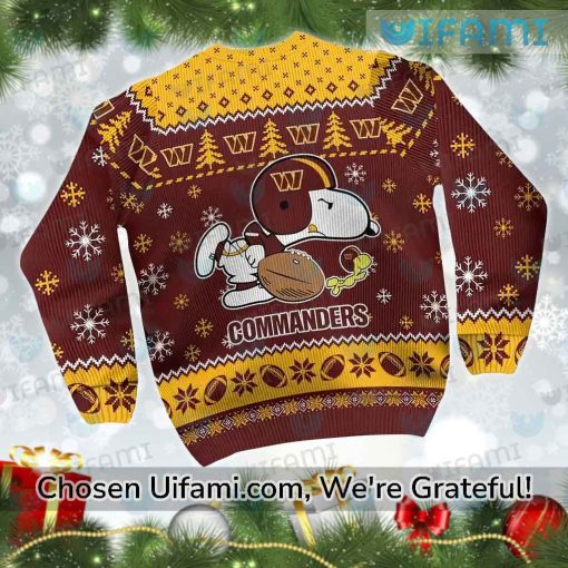 Commanders Ugly Christmas Sweater Snoopy Woodstock Washington Commanders Gift