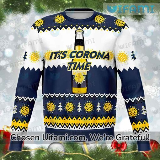 Corona Beer Ugly Christmas Sweater Surprising It’s Time Corona Beer Gift Ideas
