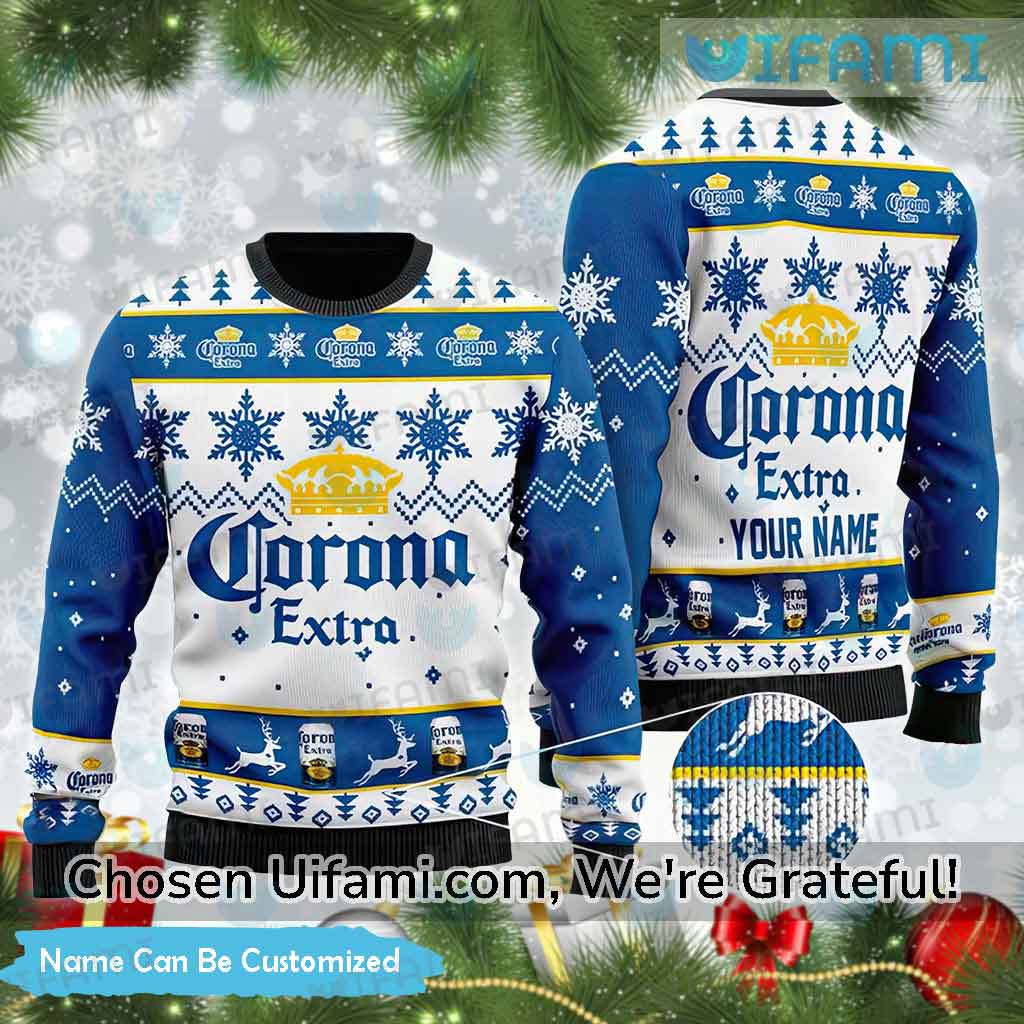 Corona Ugly Christmas Sweater Custom Awe-inspiring Corona Gift