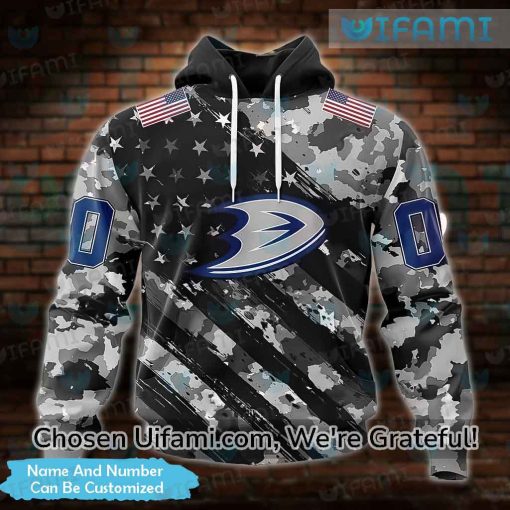 Custom Anaheim Ducks Superior Lacer Hoodie 3D USA Flag Gift