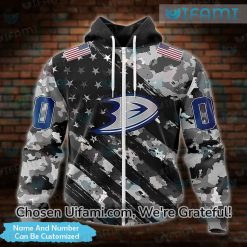 Custom Anaheim Ducks Superior Lacer Hoodie 3D USA Flag Gift