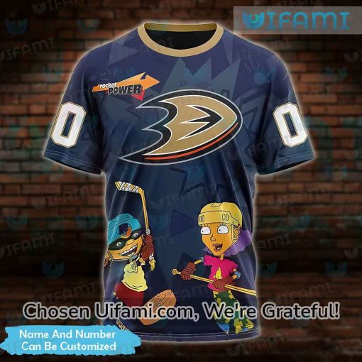 Custom Anaheim Mighty Ducks T-Shirt 3D Otto Rocket Reggie Rocket Anaheim Ducks Gift