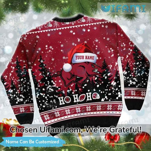 Custom Arkansas Razorbacks Christmas Sweater Comfortable Razorbacks Gift