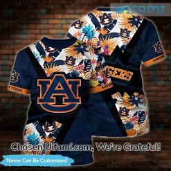 Custom Auburn Tigers T-Shirt 3D Bountiful Auburn Gifts For Dad