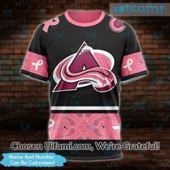 Custom Avalanche Shirt 3D Charming Breast Cancer Colorado Avalanche Gifts Best selling