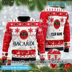 Custom Bacardi Ugly Sweater Grinch Drink Everywhere Bacardi Christmas Gift