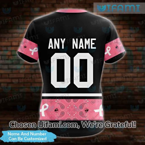 Custom Blackhawks Shirt 3D Important Breast Cancer Chicago Blackhawks Gift