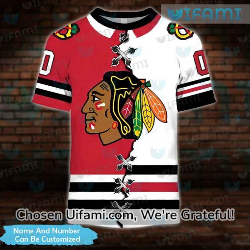 Custom Blackhawks T-Shirt 3D Irresistible Gifts For Chicago Blackhawks Fans