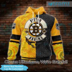 Custom Boston Bruins Mens Hoodie 3D Grateful Dead Gift Best selling