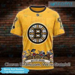 Custom Boston Bruins T-Shirts Vintage 3D Modelo Band Bruins Gift