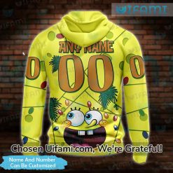 Custom Chicago Blackhawks Womens Hoodie 3D SpongeBob Gift Latest Model