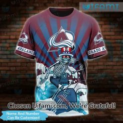 Custom Colorado Avalanche Shirts For Sale 3D Skeleton Avalanche Gift