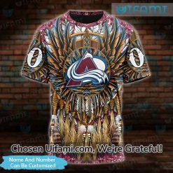 Custom Colorado Avalanche T-Shirt Mens 3D Funny Native American Avalanche Gifts