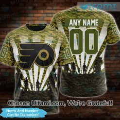 Custom Cute Flyers Shirts 3D Military Camo Philadelphia Flyers Gift