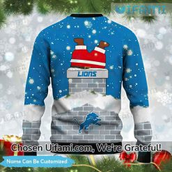 Custom Detroit Lions Ugly Christmas Sweater Santa Claus Detroit Lions Christmas Gift Latest Model