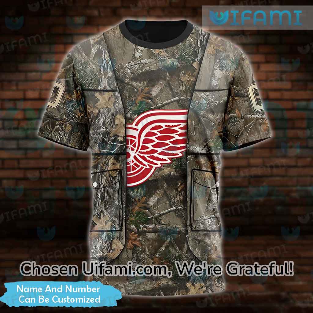 Custom Detroit Red Wings Vintage T-Shirt 3D Hunting Camo Red Wings Gift -  Personalized Gifts: Family, Sports, Occasions, Trending