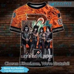 Custom Flyers Tshirts 3D Kiss Band Philadelphia Flyers Gift