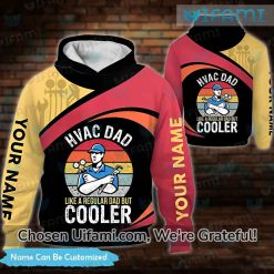 Custom HVAC Dad Hoodie 3D Like A Regular Dad But Cooler Best Christmas Gift For Dad