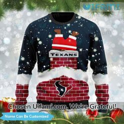Custom Houston Texans Sweater Affordable Santa Claus Texans Gift