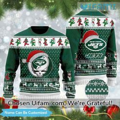 Custom Jets Sweater Last Minute Grateful Dead NY Jets Christmas Gifts