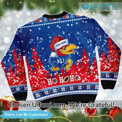 Custom KU Ugly Christmas Sweater Spirited Kansas Jayhawks Gift Trendy