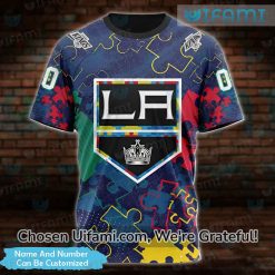 Custom LA Kings Shirt 3D Outstanding Autism Gift