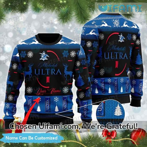 Custom Michelob Ugly Christmas Sweater Spectacular Michelob Ultra Gift