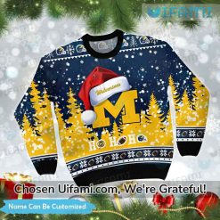 Custom Michigan Christmas Sweater New Michigan Wolverines Gift Exclusive