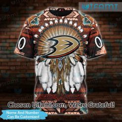Custom Mighty Ducks Shirt Youth 3D Radiant Native American Anaheim Ducks Gifts Best selling