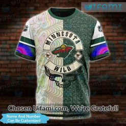 Custom Minnesota Wild Reverse Retro Shirt 3D Attractive Grateful Dead Gift