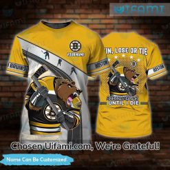 Custom Name Boston Bruins T Shirt 3D Convenient Bruins Gift Best selling
