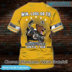Custom Name Boston Bruins T Shirt 3D Convenient Bruins Gift Latest Model