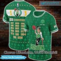 Custom Name Celtics Vintage Shirt 3D Champions Boston Celtics Gift