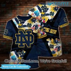 Custom Name Notre Dame Big And Tall Apparel 3D Simple Notre Dame Gift