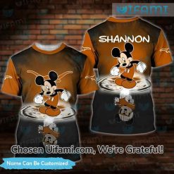 Custom Name Texas Longhorns Clothing 3D Mickey Longhorns Gift