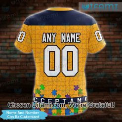 Custom Nashville Predators Youth Shirt 3D Autism Gift Exclusive