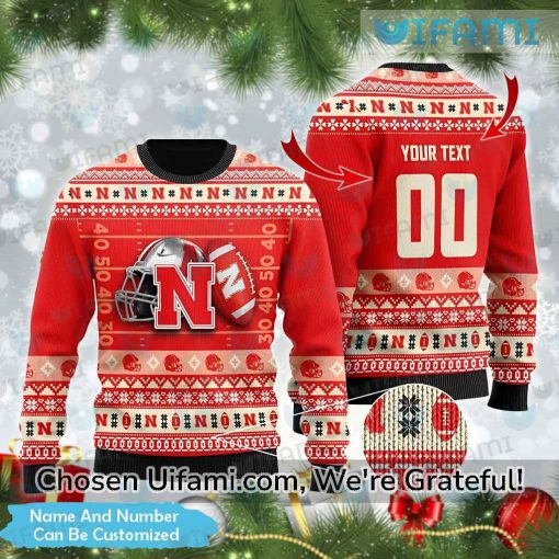 Custom Nebraska Sweater Excellent Nebraska Cornhuskers Gift