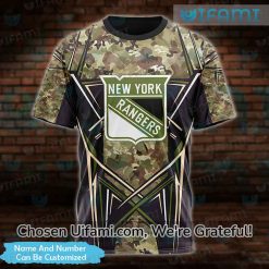 Custom New York Rangers Vintage Shirt 3D Hunting Camo Gift