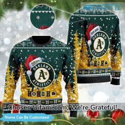 Custom Oakland Athletics Christmas Sweater Fascinating Oakland AS Gift