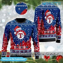 Custom Rangers Ugly Sweater Exciting Texas Rangers Baseball Gifts