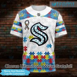 Custom Seattle Kraken T-Shirts For Sale 3D Autism Gift