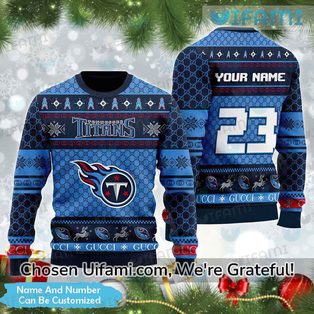Custom Tennessee Titans Christmas Sweater Gucci Gift For Titans Fans