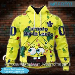 Custom Toronto Maple Leafs Hoodie 3D SpongeBob Gift